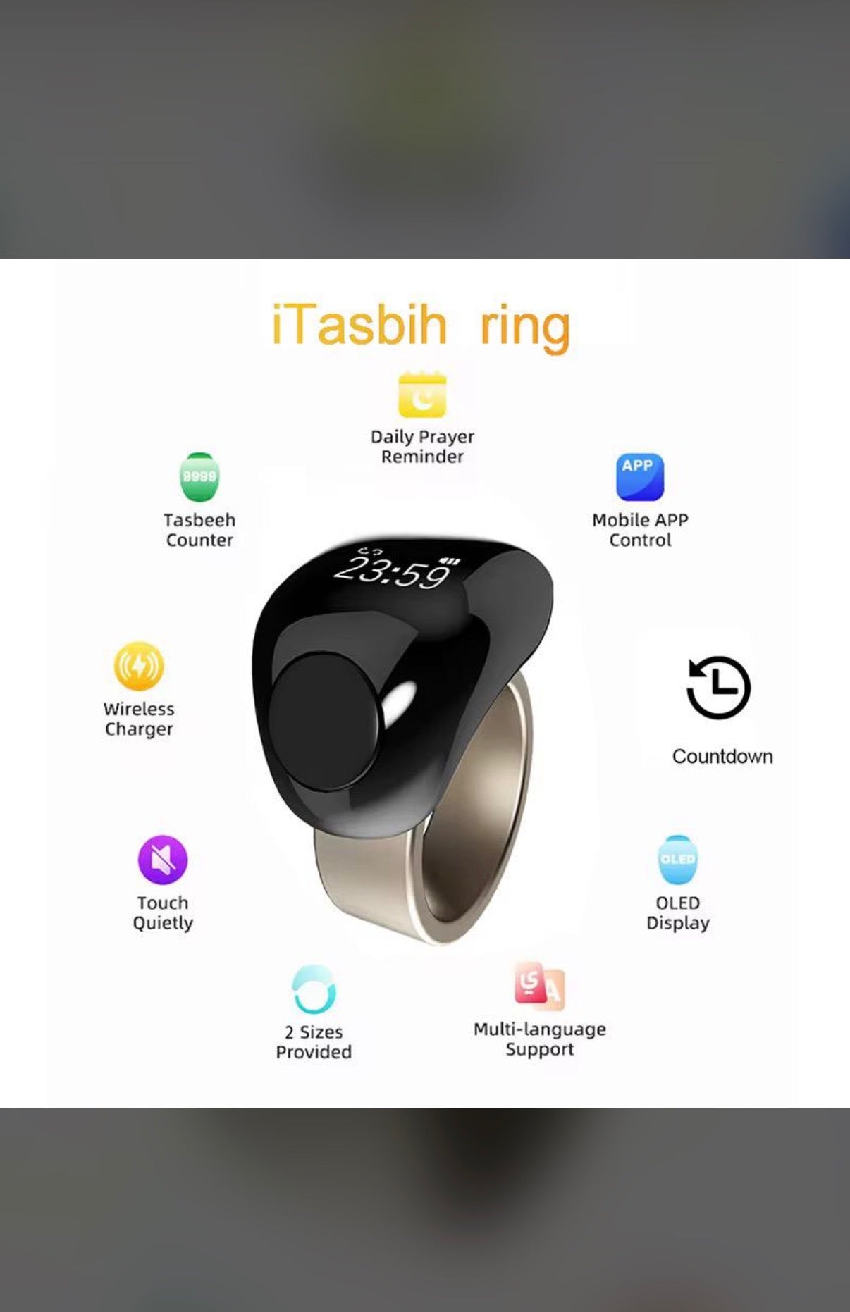 Bague Zikr Tasbih À 11000