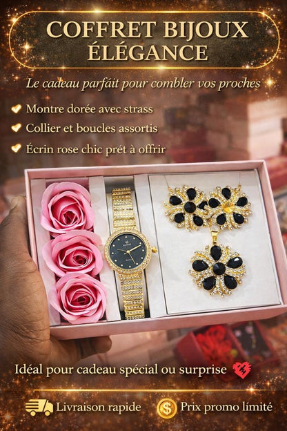 Coffret Cadeau 🎁 Femme - montre et Bijoux